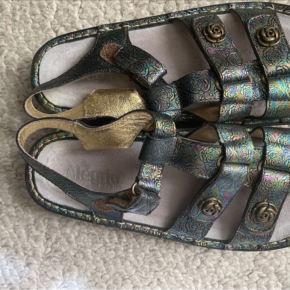 Alegria Iridescent Sandals Comfort-Focused Design size 39